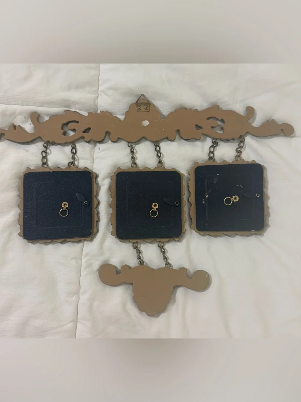 VTG Bombay Company Ornate Triple wall hanging Picture Frame